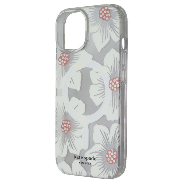 Kate Spade Case for MagSafe for Apple iPhone 15/14/13 - Hollyhock Cream