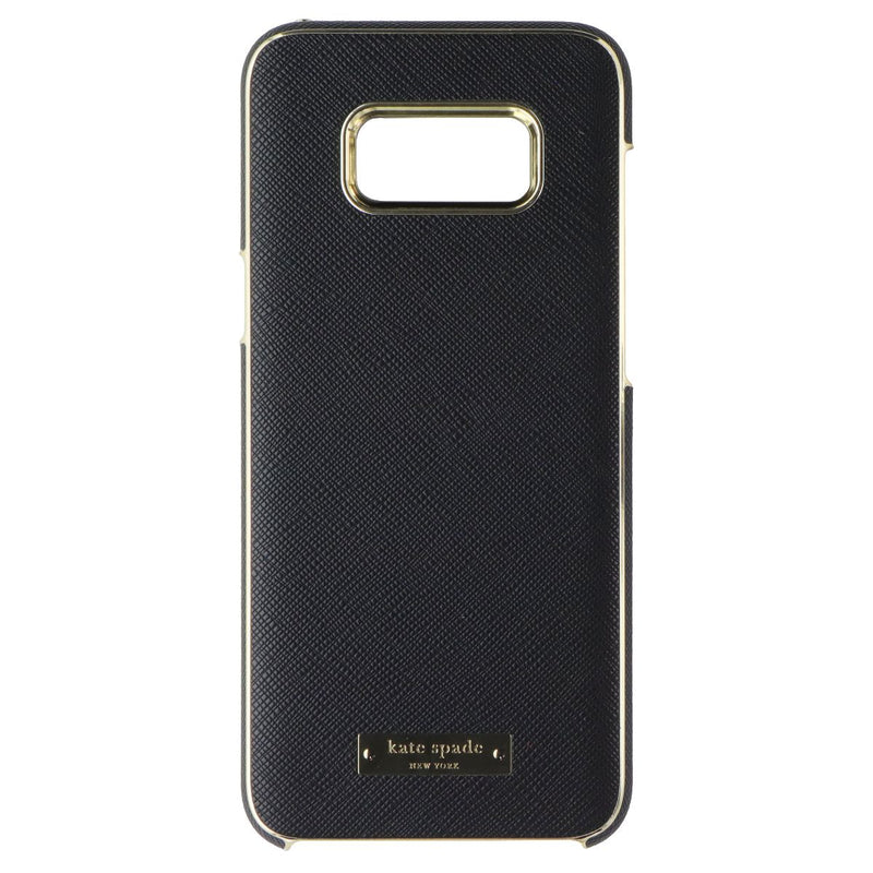 Kate Spade NY Wrap Series Case for Galaxy S8+ (S8 Plus) - Saffiano Black - Gold