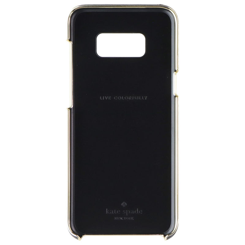 Kate Spade NY Wrap Series Case for Galaxy S8+ (S8 Plus) - Saffiano Black - Gold
