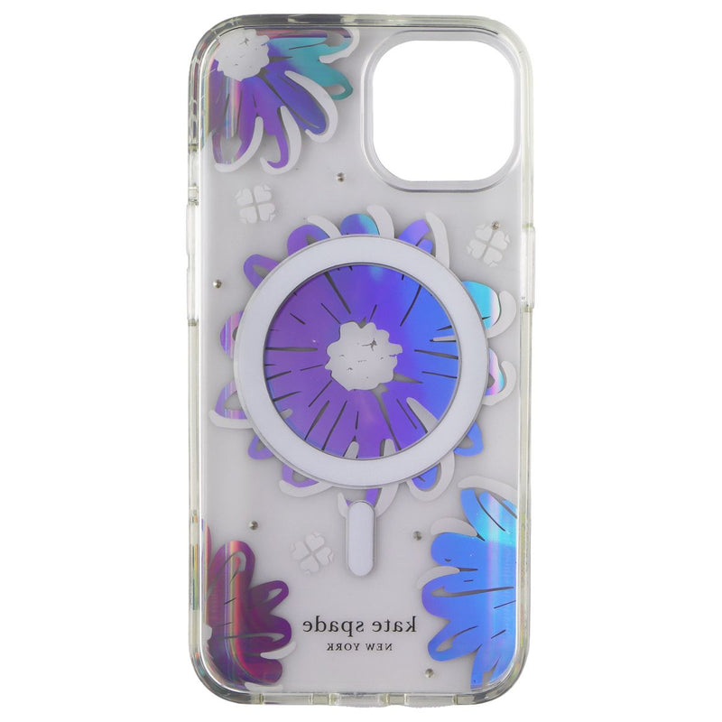 Kate Spade Hardshell Case for MagSafe for iPhone 13 - Daisy Iridescent Foil