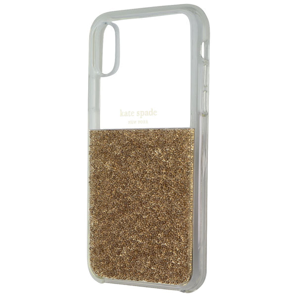 Kate Spade Clear Crystal Series Case for Apple iPhone XS / iPhone X - Half Gold
