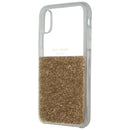 Kate Spade Clear Crystal Series Case for Apple iPhone XS / iPhone X - Half Gold