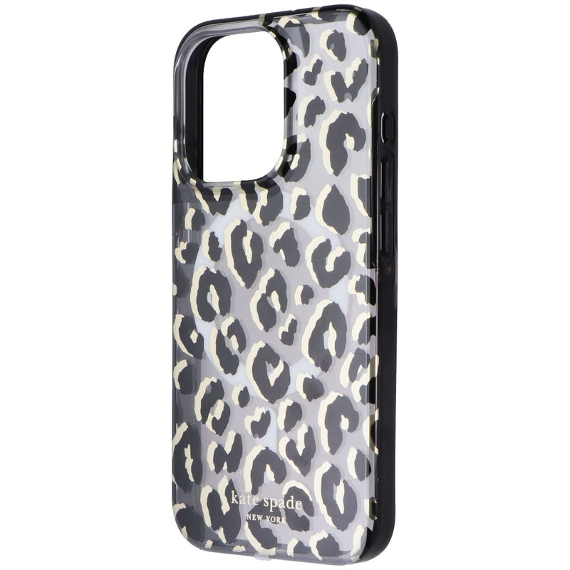 Kate Spade Protective Case for MagSafe for iPhone 15 Pro - City Leopard Black