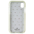 Kate Spade Defensive Hardshell Case for Apple iPhone XR - Clear / Pin Dot Gems