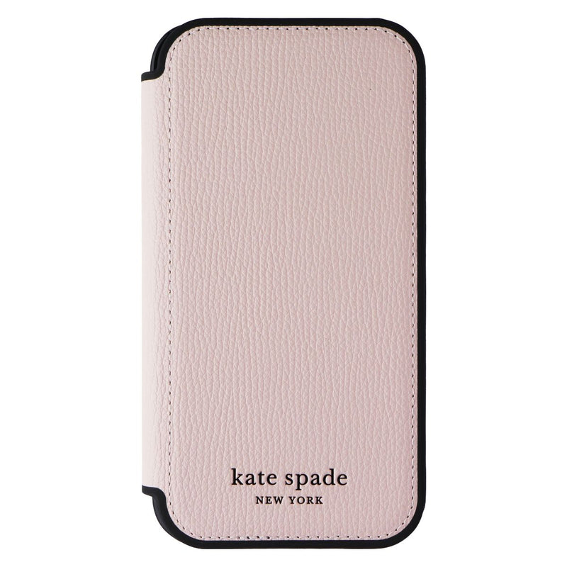 Kate Spade Wrap Folio Wallet Case for Apple iPhone 13 - Pink/Black Trim