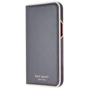 Kate Spade Wrap Folio for Apple iPhone 14 Plus - Black / Pale Vellum Bumper