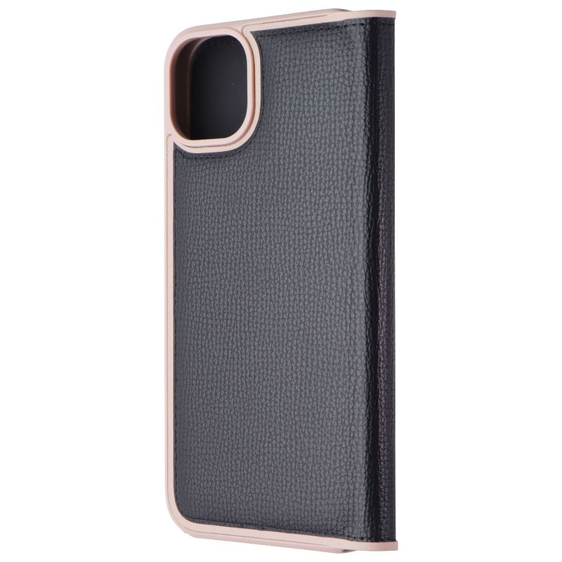 Kate Spade Wrap Folio for Apple iPhone 14 Plus - Black / Pale Vellum Bumper