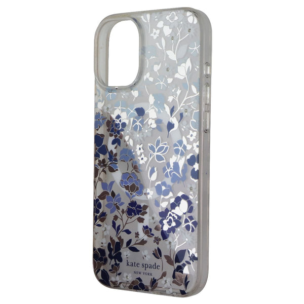 Kate Spade Protective Case for MagSafe for iPhone 16 Plus - Flowerbed Blue Gems