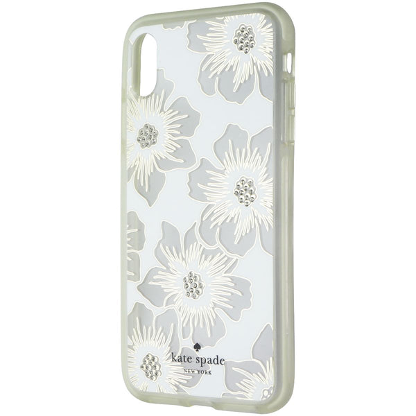 Kate Spade Hardshell Case for Apple iPhone XS Max - Clear White Floral / Gems
