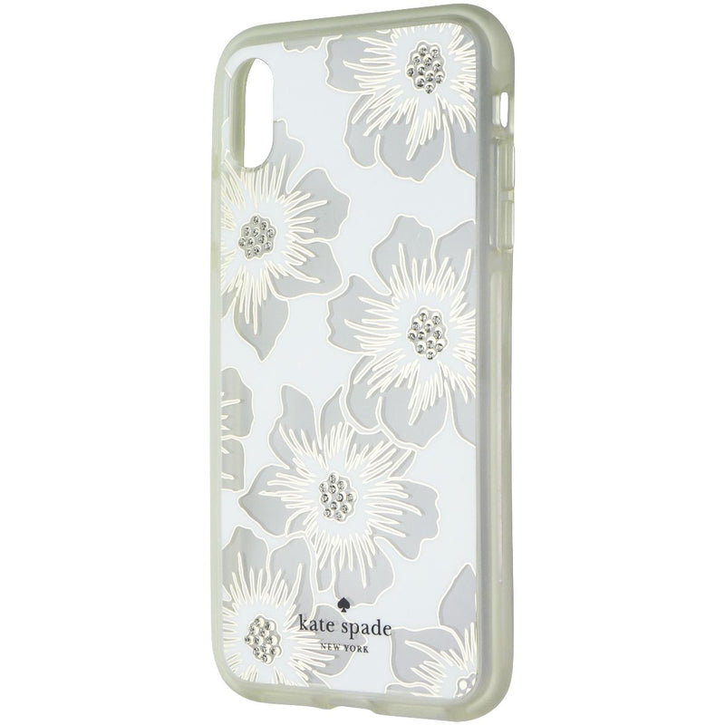 Kate Spade Hardshell Case for Apple iPhone XS Max - Clear White Floral / Gems