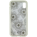 Kate Spade Hardshell Case for Apple iPhone XS Max - Clear White Floral / Gems