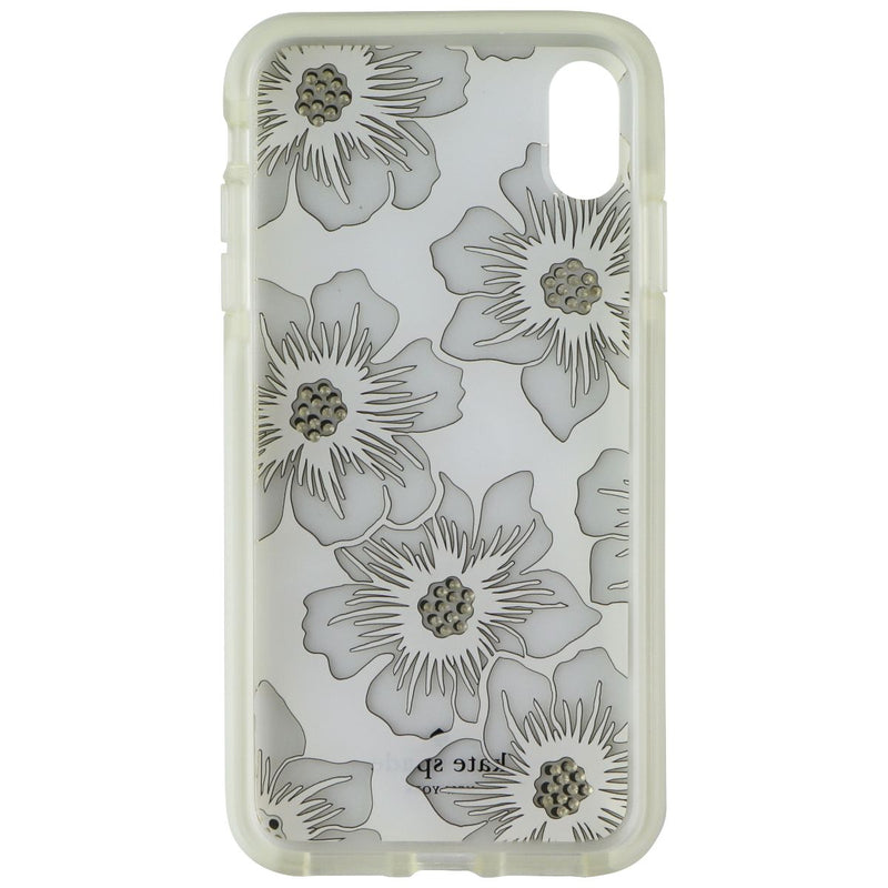 Kate Spade Hardshell Case for Apple iPhone XS Max - Clear White Floral / Gems