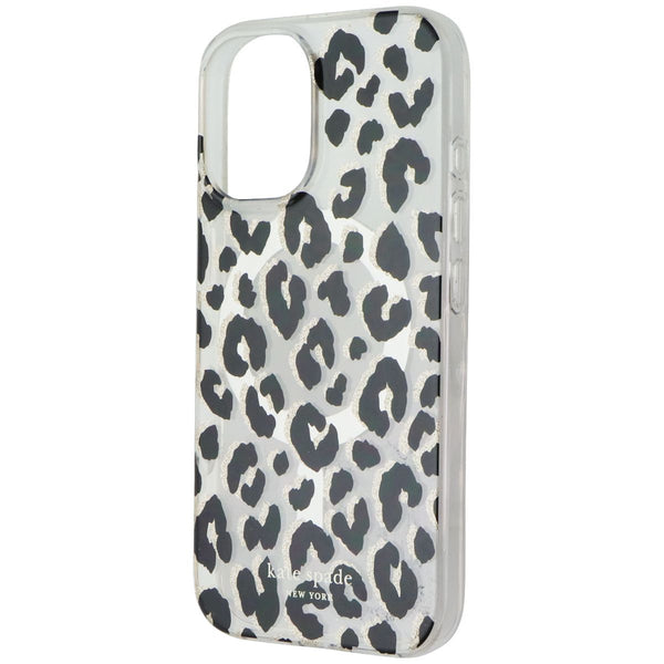 Kate Spade Protective Case for MagSafe for Apple iPhone 16 - Glitter Leopard
