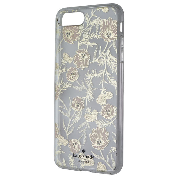 Kate Spade Hybrid Case for iPhone 8 Plus / 7 Plus - Clear / Pink Blossoms / Gems