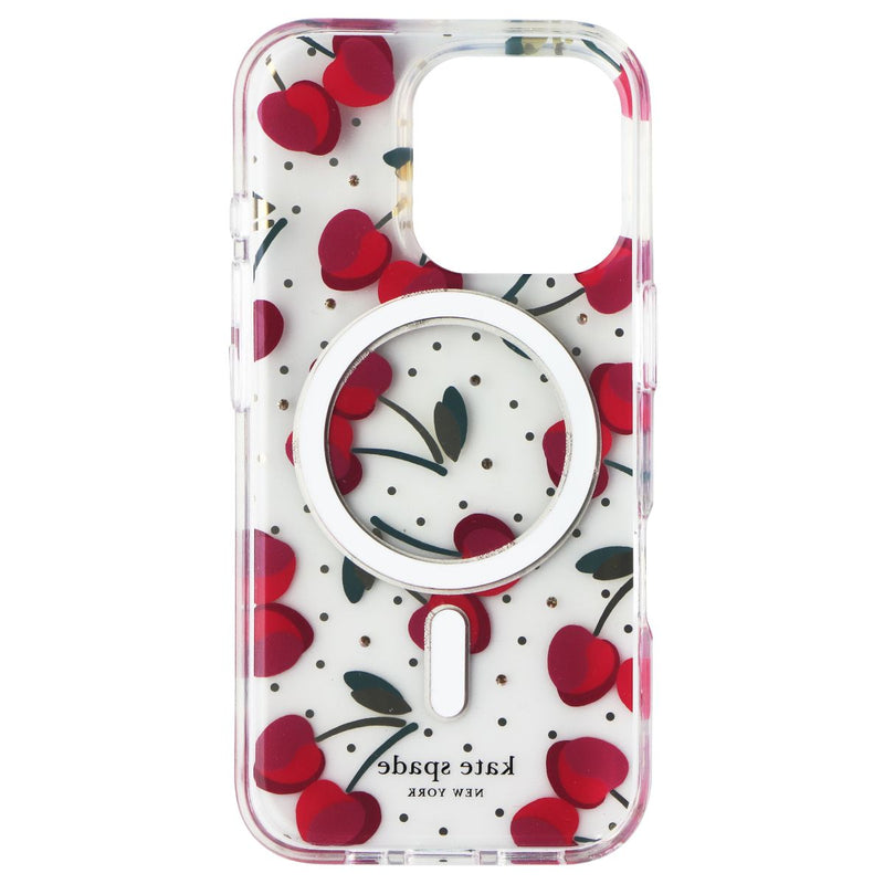 Kate Spade Case for MagSafe for Apple iPhone 16 Pro - Cherry Dot Gems
