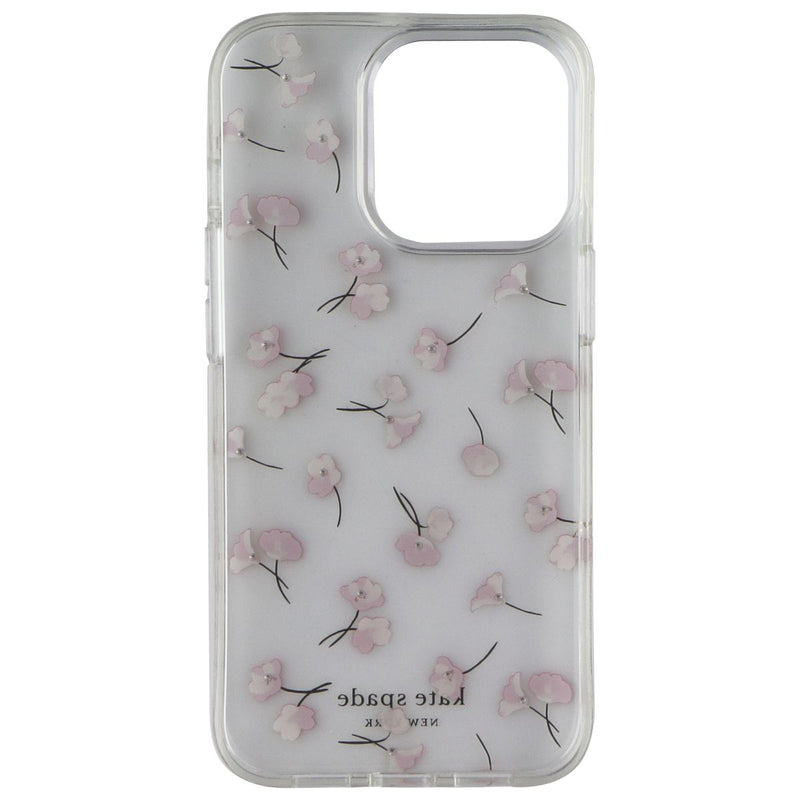 Kate Spade Protective Hardshell Case for iPhone 13 Pro - Falling Poppies Blush