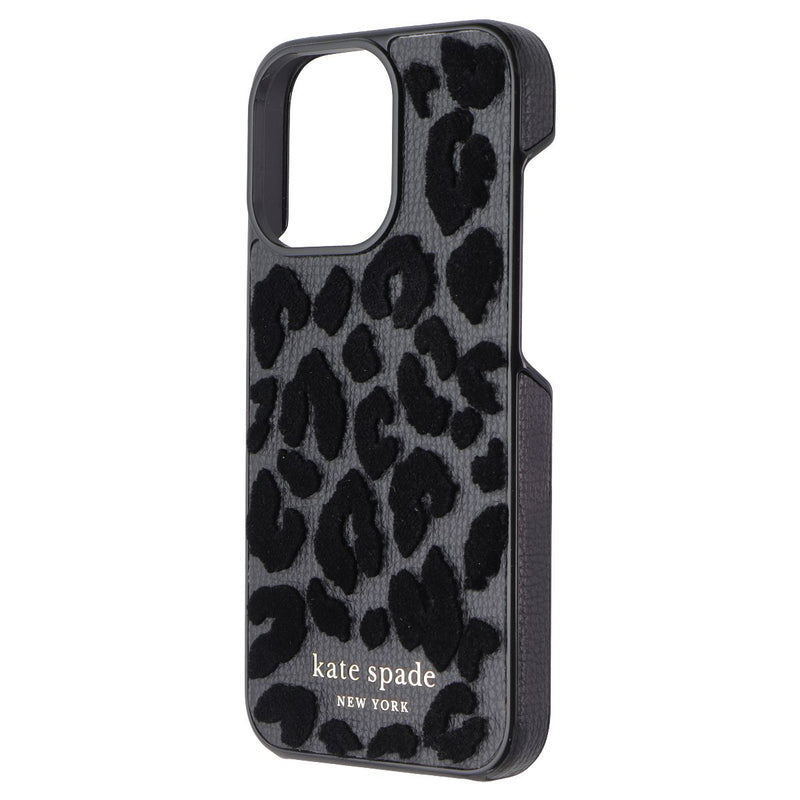 Kate Spade New York Wrap Case for iPhone 13 Pro - Leopard Flocked