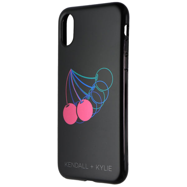 Kendall + Kylie Protective Printed Case for Apple iPhone X - Black/Multi Cherry