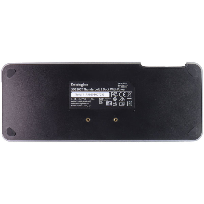Kensington SD5200T Thunderbolt 3 Dual Monitor 85W Docking Station (M01339)