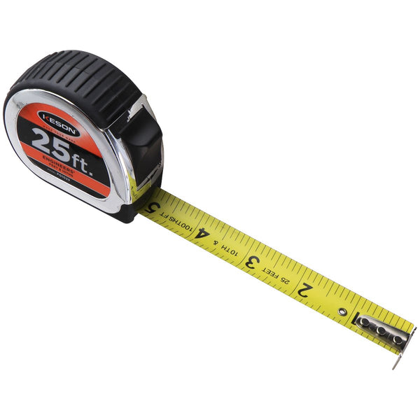Keson 25-ft Tape Measure Feet & Inches - PG1025 - Silver