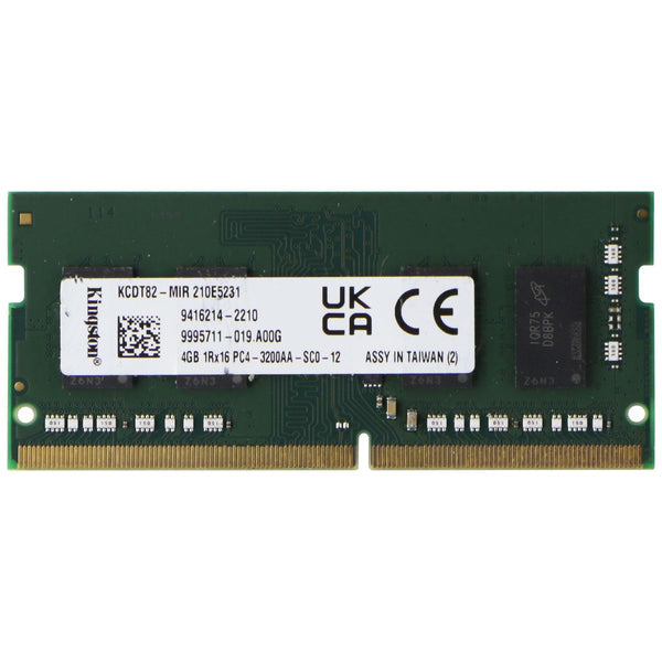 Kingston (4GB) DDR4 RAM PC4-3200AA (1Rx16) SO-DIMM 3200MHz (KCDT82-MIR)