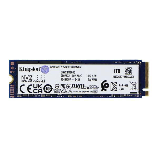 Kingston (1TB) NV2 M.2 2280 PCIe 4.0 NVMe SSD (SNV2S/1000G)