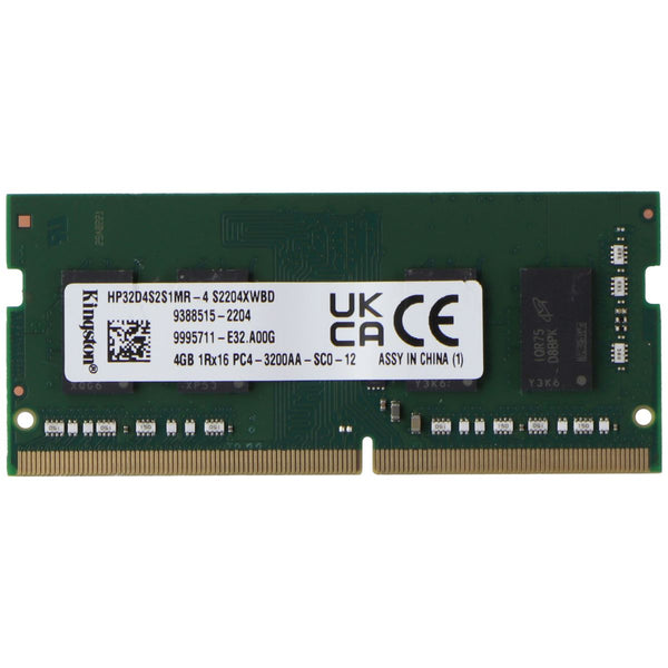 Kingston (4GB) DDR4 RAM PC4-3200AA (1Rx16) SO-DIMM 3200MHz (HP32D4S2S1MR-4)