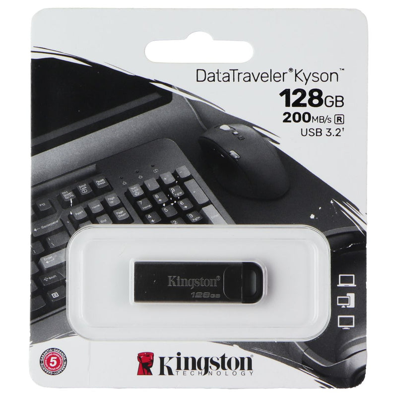 Kingston (128GB) DataTraveler Kyson USB 3.2 Flash Drive - Silver (DTKN/128GB)