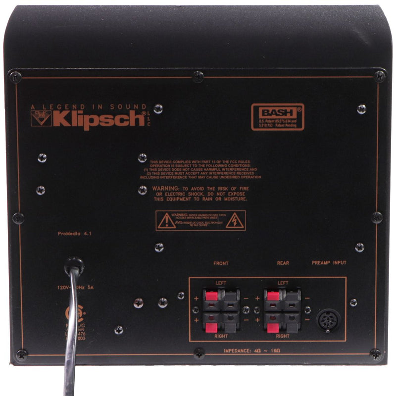 Klipsch ProMedia 4.1 Bluetooth Speaker System with Subwoofer - (2 Speakers ONLY)