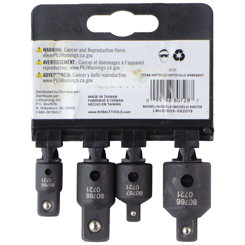 Kobalt Impact 4-Piece Impact socket adapter set (0856847)