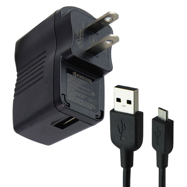 Kyocera (SCP-37ADT) Travel Charger & Cable for Micro USB Devices  - Black