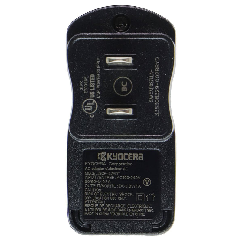 Kyocera (SCP-37ADT/SCP-39ADT/SCP-42ADT) Wall Adapter for Micro USB Devices-Black