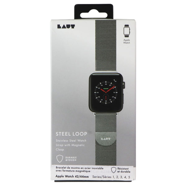 LAUT Steel Loop (42/44mm) Watch Strap for Apple Watch Series 1-5 - Silver