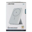 LBT (15W) MagSafe Compatible Wireless Power Bank with Stand (5000 mAH) - White