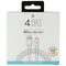 LBT 4 FT PVC USB-A to Lightning 8-Pin Cable - White