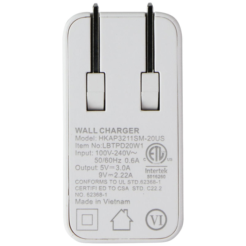 LBT (20-Watt) Ultra Fast PD Wall Charger & 5-Ft USB-C to USB-C Cable