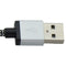 LBT USB-C TO USB-A 7FT Nylon Braided Charging Cable - Black / White