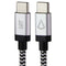 LBT (7-Foot) USB-C to USB-C Braided Charge/Sync Cable - Silver/White/Black