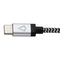LBT (7-Foot) USB-C to USB-C Braided Charge/Sync Cable - Silver/White/Black