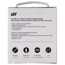 LBT (5-Foot) USB-A to USB-C Premium Braided Cable - White (LBTWT0501)