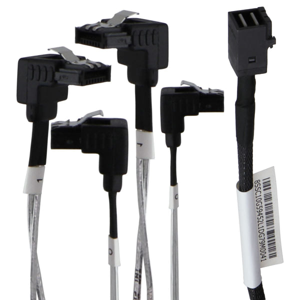 Lenovo Mini SAS HD (8643) to 4 SATA Cable (00HV335) for TS150 Computer - Black