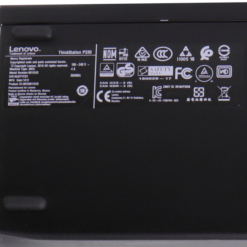 Lenovo ThinkStation P330 Tower PC (30C5001DUS) i7-8700K/512GB SSD/16GB/10 Home
