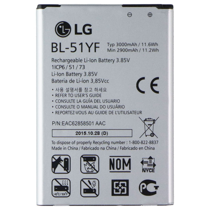 LG Replacement OEM Battery (BL-51YF) 3000mAh for LG G4 Smartphones