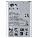LG Replacement OEM Battery (BL-51YF) 3000mAh for LG G4 Smartphones
