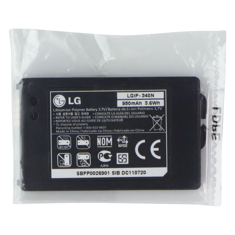 OEM LG LGIP-340N 950 mAh Replacement Battery for LG GR500 Rumor 2 Tritan