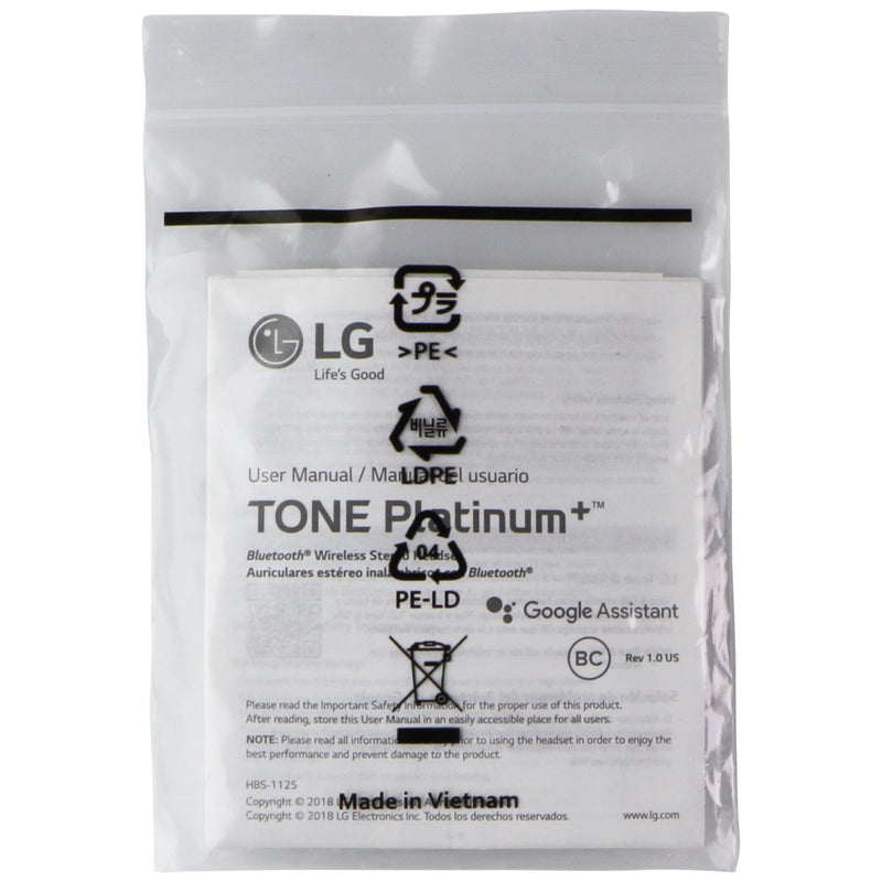 Replacement Rubber Ear Gels for LG Tone Platinum+ Headset (HBS-1125)