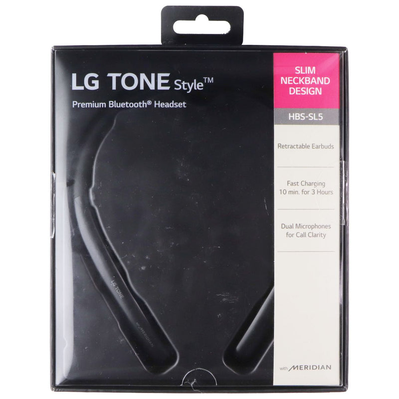 LG TONE Style HBS-SL5 Bluetooth Wireless Stereo Headset - Black