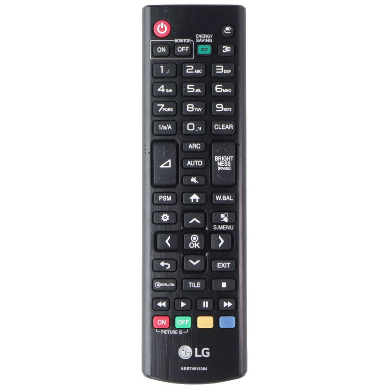 OEM LG Replacement Remote for Select LG Televisions - AKB74915384