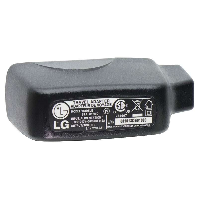 LG (STA-U12) 5V 0.7A Travel  Adapter for USB Devices - Black