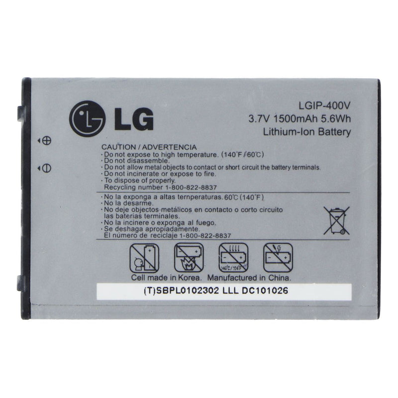 Replacement LG (3.7V/1500mAh) Cell Phone Li-Ion Battery - (LGIP-400V)